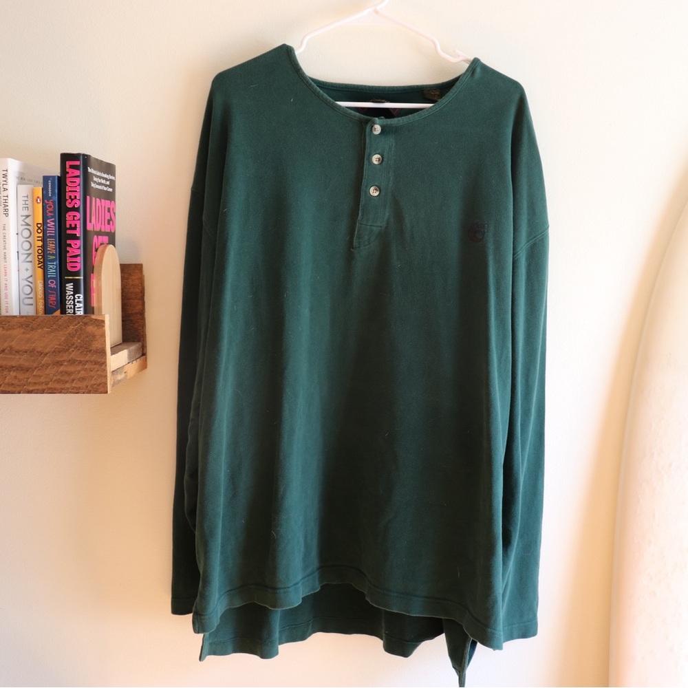 Timberland weather gear green long sleeve top
